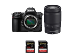 Z8 + Z 24 200mm F/4 6.3 Vr + 2 Sandisk 128gb Uhs ii 300mb/s Máquina Fotográfica Híbrida Full frame + Ebook Pricedirect NIKON