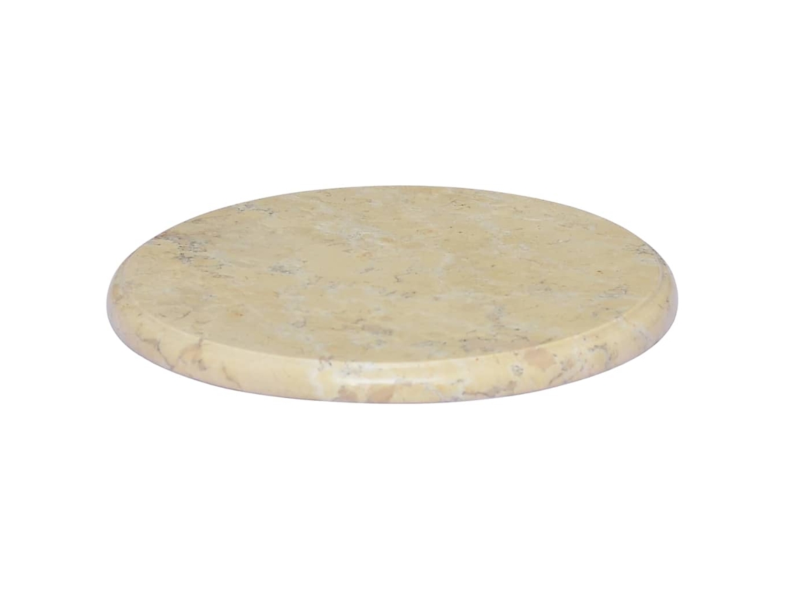 Table Top, Table Tops Vidaxl Creme Mármore (ø 40 X 2.5 Cm)