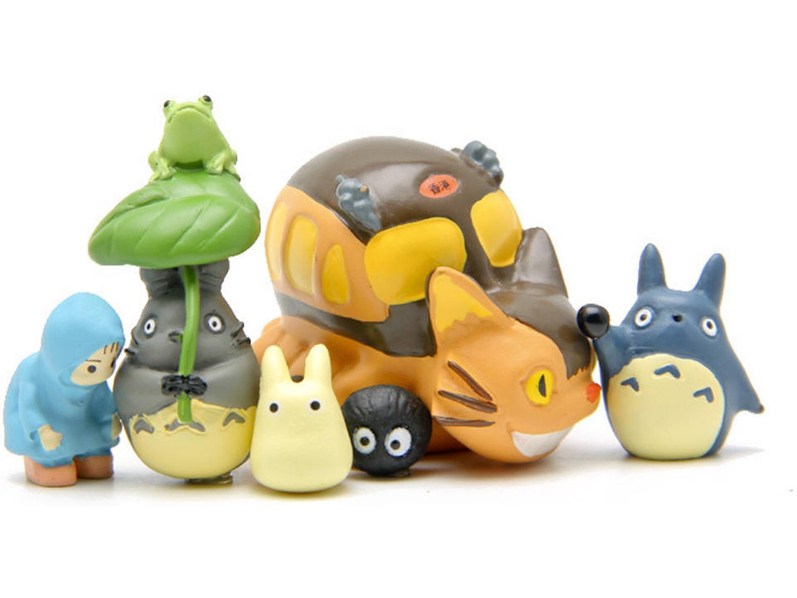 Figuras EASTVAPS Totoro Cat (6 Peças)