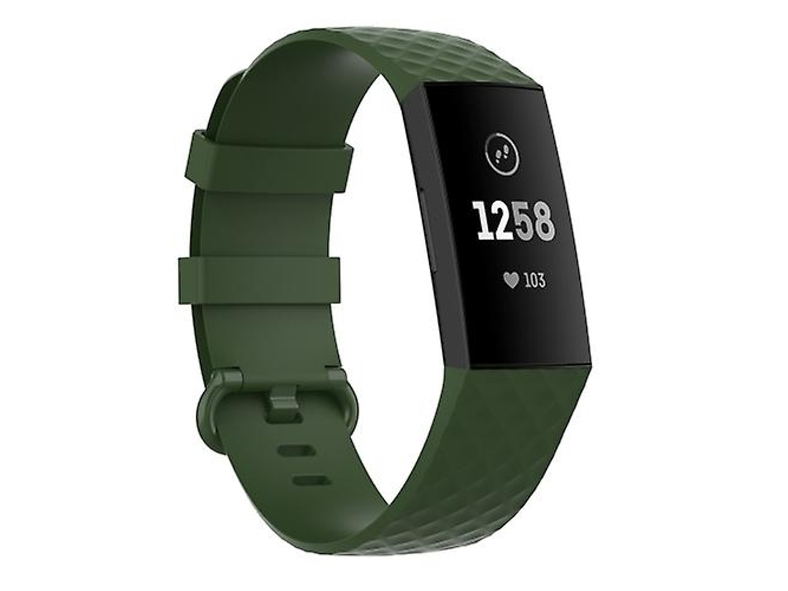 Braceletefaixa de Relógio Colorida com Fivela Tpu para Fitbit Charge 4/Carga 3/Carga 3 Se Verde Azeitona VENISYMLIS