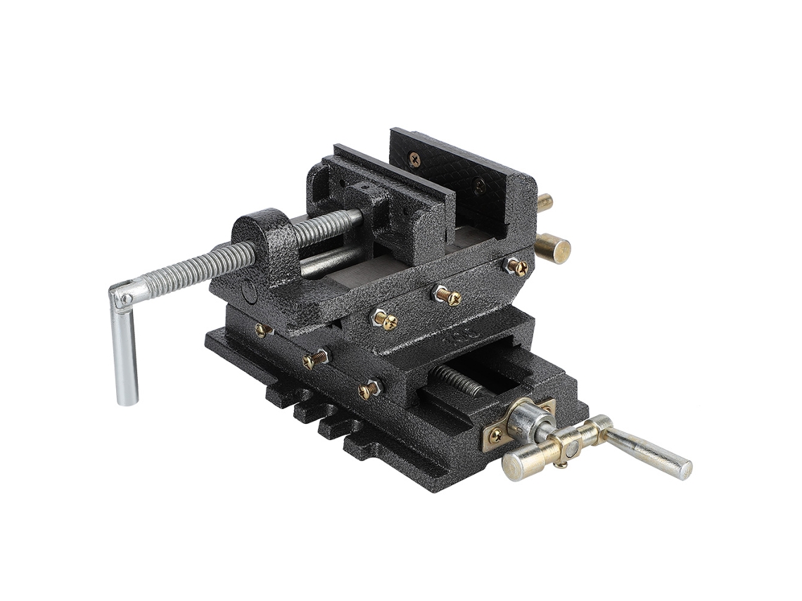 Vise De Bancada Laxiscreed Cross Sliding Para Bancada Com Fixação Bidirecional X-y De Alta Resistência