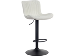Banco de bar Linus creme/tecido CLP