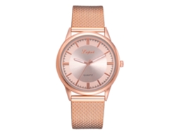 Relógio de Pulso Feminino de Moda com Pulseira de Silicone Mostrador Redondo Lvpai