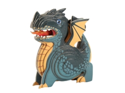 Este Quebra-cabeça De Dragão 3d Possui Uma Estrutura De Papelão E Mede 7x4x8 Cm. Pode Ser Montado Facilmente Sem Cola.