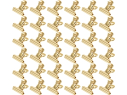 Conjunto De 50 Tachinhas Douradas Com Clips Para Painel Perfurado