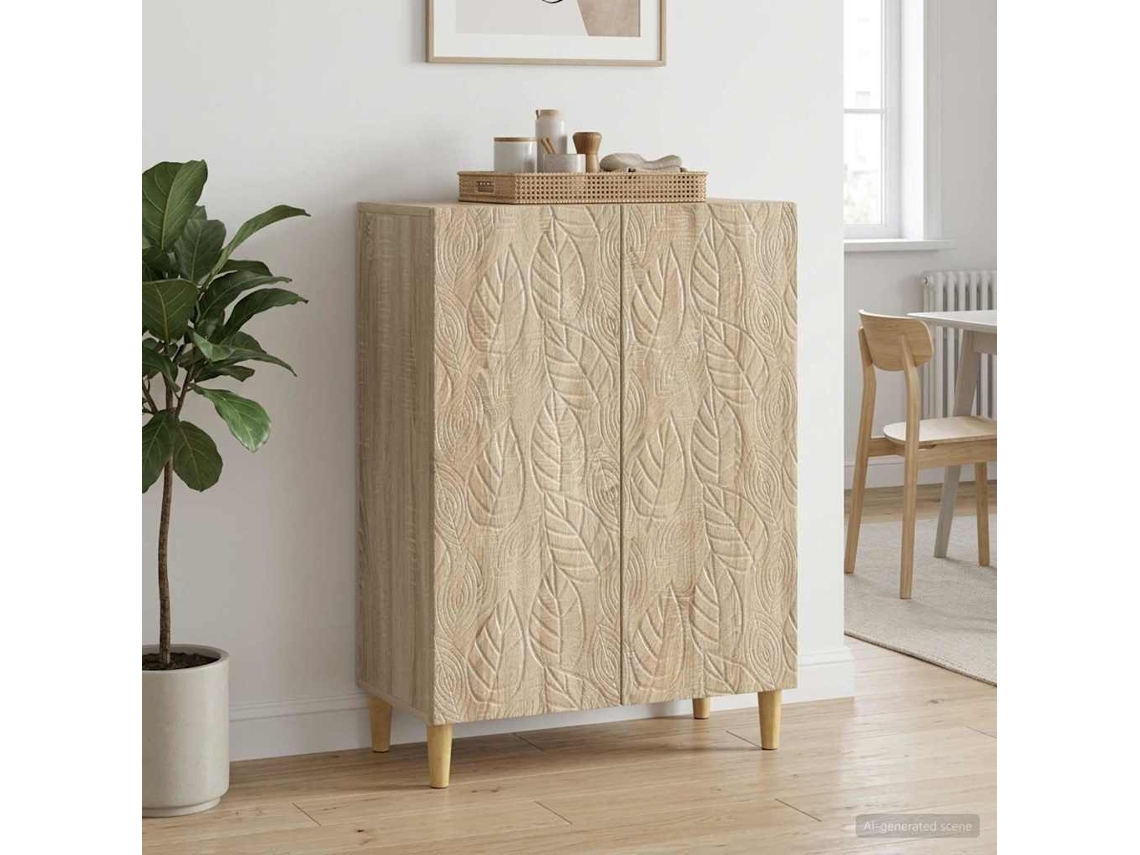Vidaxl Buffet Carvalho Sonoma 66 X 34,5 X 90 Cm Derivados De Madeira