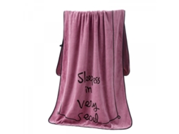 Conjunto de 2 Toalhas de Microfibra para Banheiro, 70cm X 140cm, Secagem Rápida, Cor Coral Velvet, Absorvente, Roxo BRILVIBERA