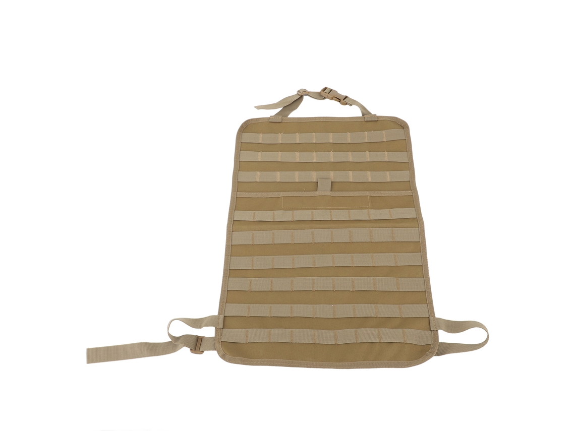 Organizador de encosto de assento para carro nylon capacidade grande multifuncional tapete anti chute khaki S/MARCA