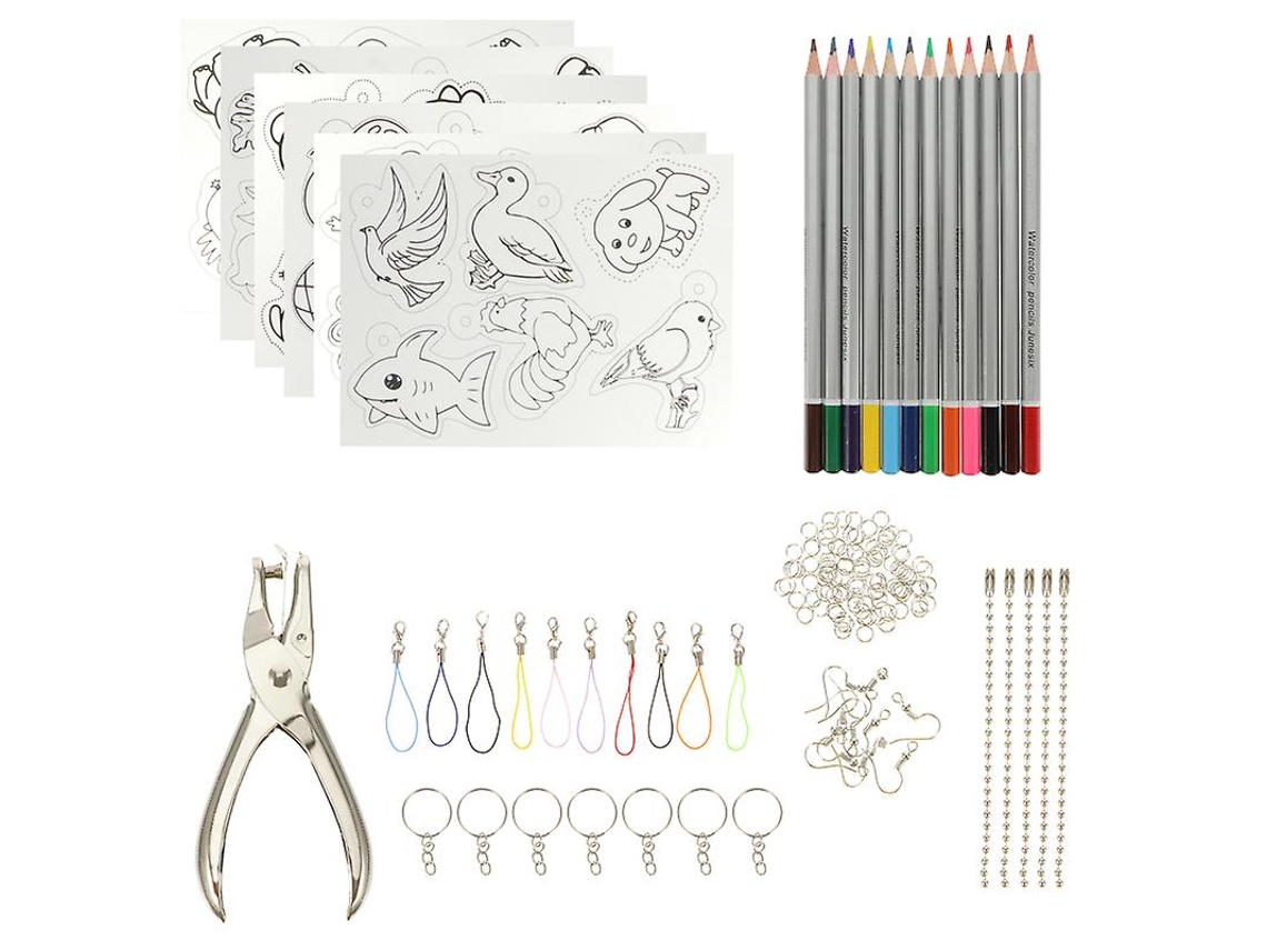 1 Conjunto de Kit de Papel de Arte Encolhível ALLINLESS