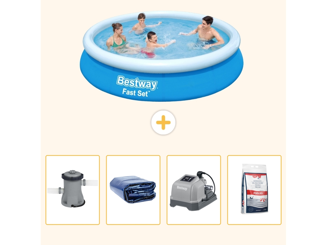 Bestway Piscina Bestway Fast Set Redonda - 366x76 Cm - 5-peças S329