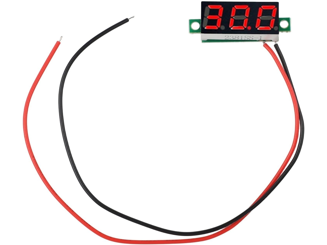 Mini Voltímetro Digital Dc V Com Display Led De 0,28 Polegadas – Proteção