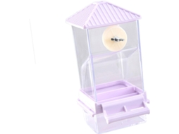 Alimentador Transparente Para Pássaros, Dispensador De Alimentos Para Periquitos E Pássaros Pequenos.