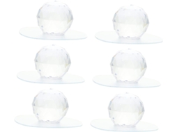 Puxadores Autoadesivos Para Armários, Conjunto De 6 Peças, Com Detalhes Em Cristal E Diamante, 28mm, Sem Necessidade De