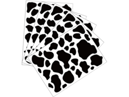 5 Adesivos De Parede Em Pvc Com Estampa De Vaca Para Quartos De Meninos E Meninas.