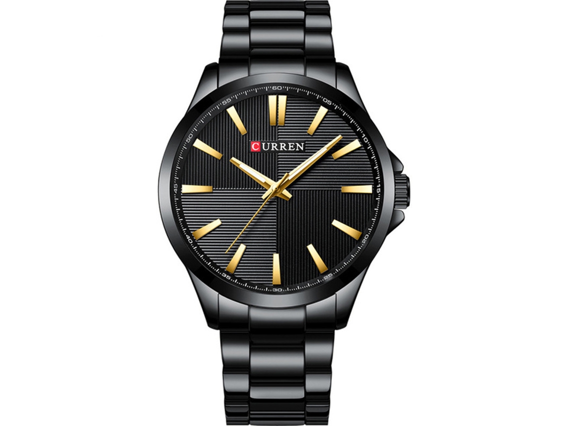 Relógio Masculino MDUG, casual, com pulseira de aço, à prova d'água, com calendário