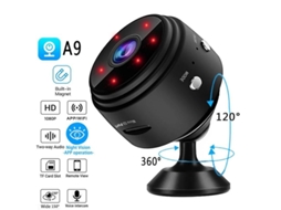 Câmera de Segurança Sem Fio Mini Ip Hd 1080p com Visão Noturna e Detecção de Movimento Suporta Cartão Tf | S/MARCA