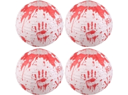 Conjunto De 4 Lanternas De Papel Ensanguentadas Para O Halloween - Decorações Para Festa