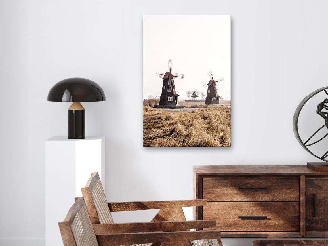 Quadro ARTGEIST Wooden Windmill (1 Part) Vertical (60x90)
