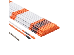 Marcadores de Entrada de Automóveis VEVOR 50 Pcs de 48 Polegadas 0 31 Polegadas de Diâmetro Postes de Fibra de Vidro Laranja