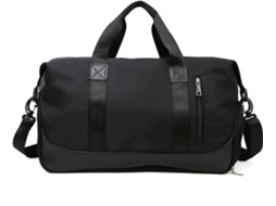 Bolsa de Viagem AQUAFORGE Weekend Warrior em tecido Oxford, grande capacidade, alça ajustável e compartimento para sapatos
