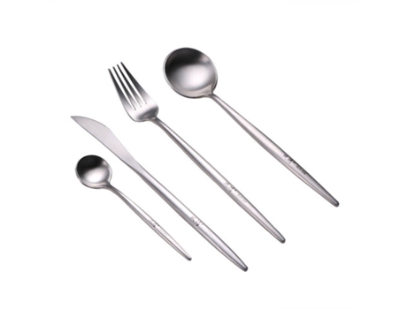 Talheres MEIPAI Conjunto 4 Peças Aço Inoxidável (Prateado)