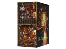 Bar Vintage. Estante De Madeira Com Tampa E Luz Led. 11x18x23 Cm