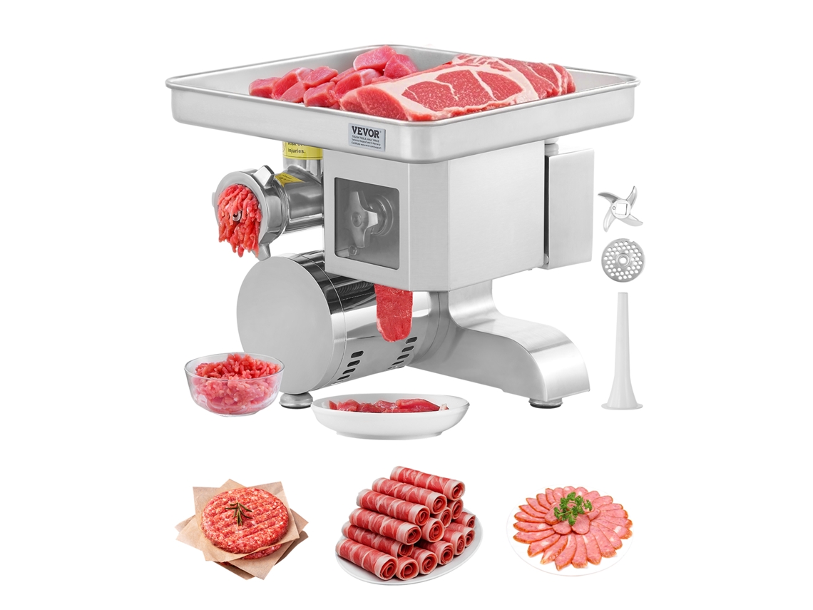 Vevor Picador de Carne Elétrico com Cortador 3 em 1 700 W 395 X 430 X 390 Mm