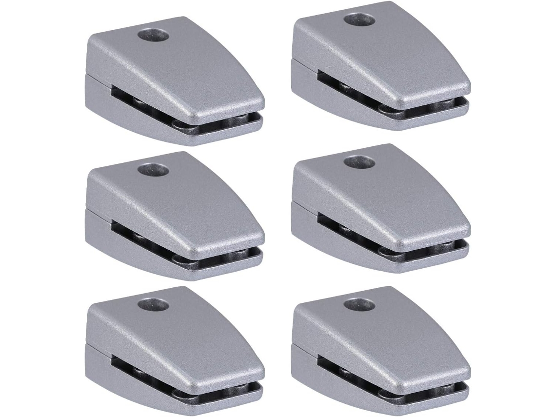 Suporte vertical para monitor Healvian em liga de alumínio laminado, para mesa, com suporte ajustável e base plana.