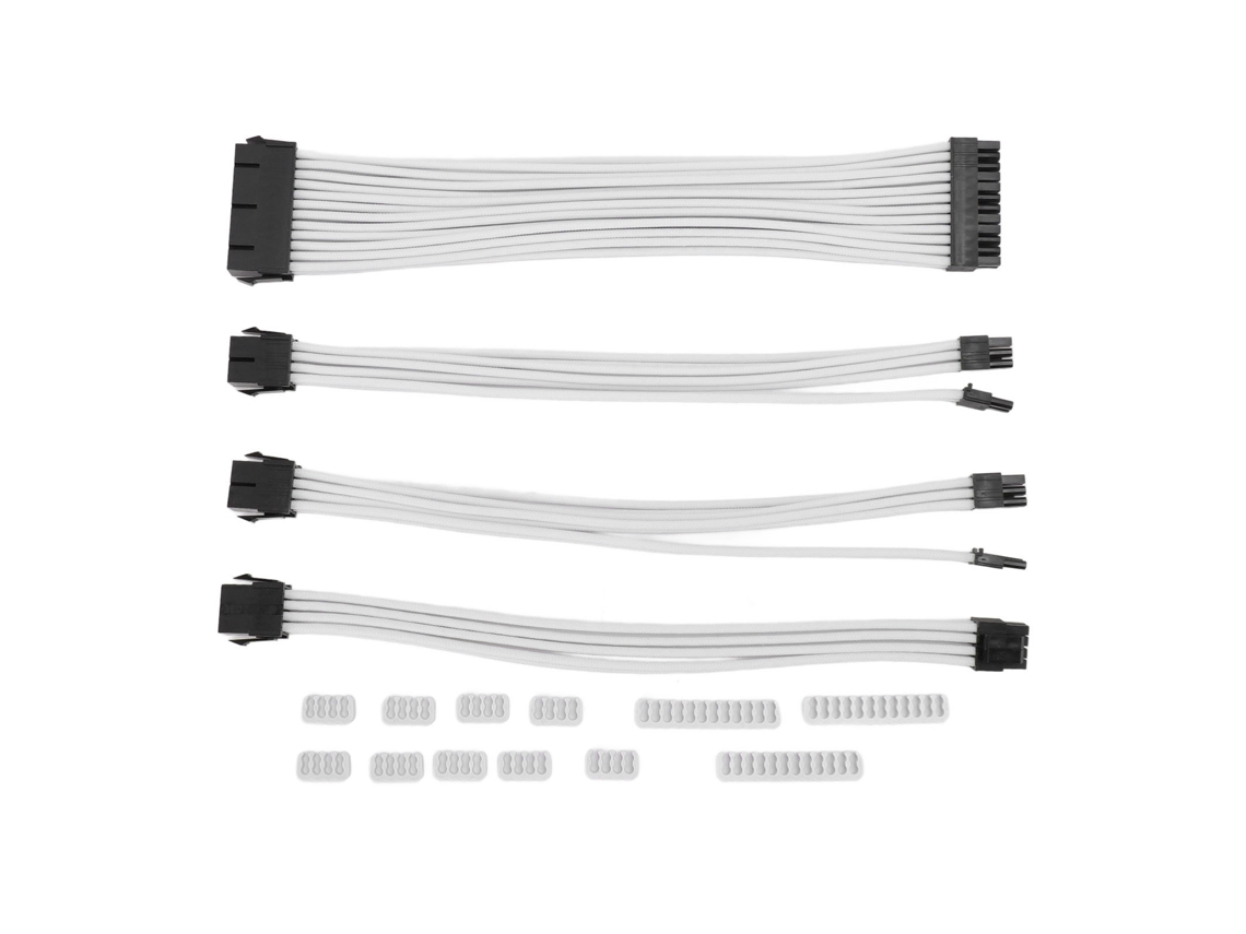 Cabo de Extensão Placa mãe Cpu Placa de Vídeo Nylon Alta Condutividade Branco | S/MARCA
