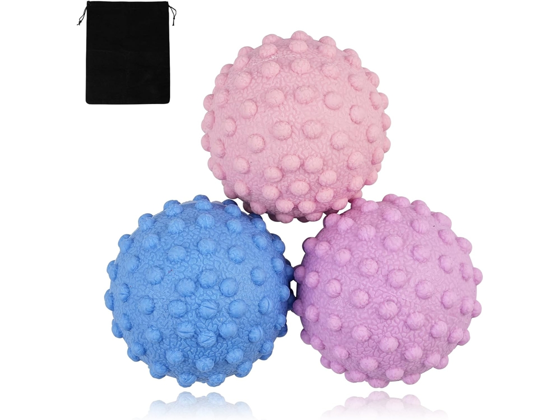 Bola de Massagem Miofascial Lacrosse Yoga Dor Profunda Alívio Pés Costas