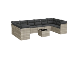 Garden Sofa Set, Garden Sofa Sets Vidaxl Cinzeto Rattan / Vime (n/a)