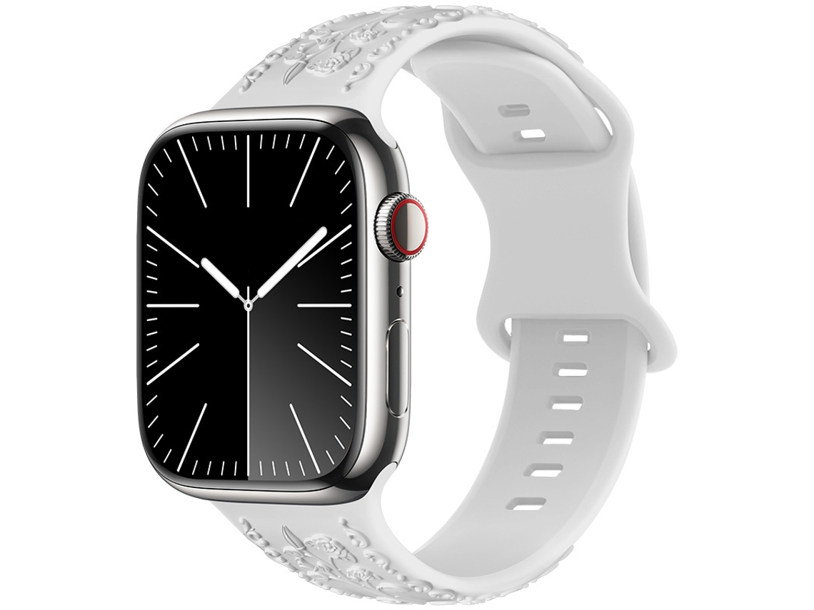 Bracelete Para Apple Watch 42/44/45/46/49mm Branco Cuich