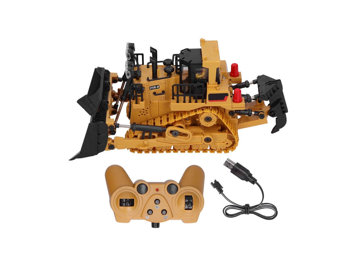 Brinquedo De Trator Com Trilhos 1:24 Controle Remoto 2.4g 9ch Veículo De Engenharia Para Crianças