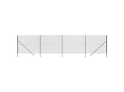 Cerca de Malha de Arame 1.8X10 M Aço Galvanizado Antracite VIDAXL