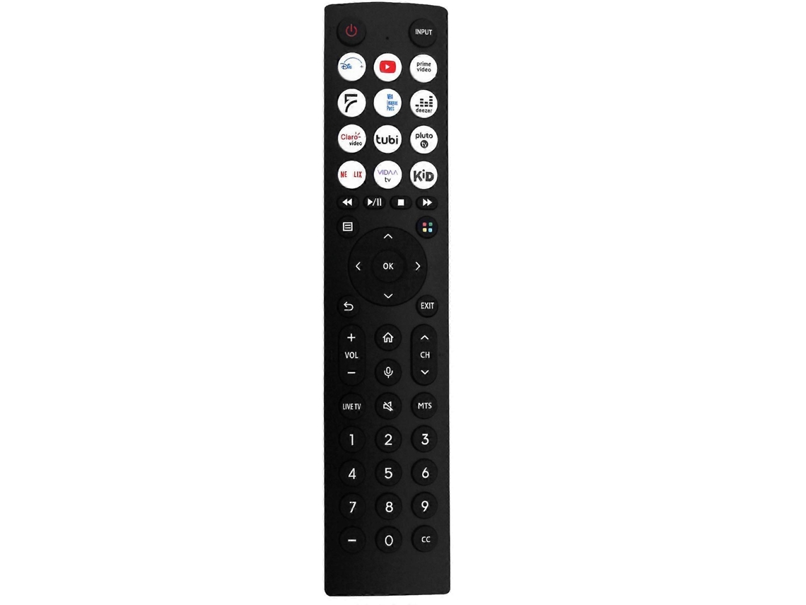Controle Remoto De Substituição Erf2d36h Para Smart Tvs Hisense 43a53fuv, 50a53fuv, 55a53fuv, 65a53fuv, 43a51huv, 55a51huv E 50a66fua.