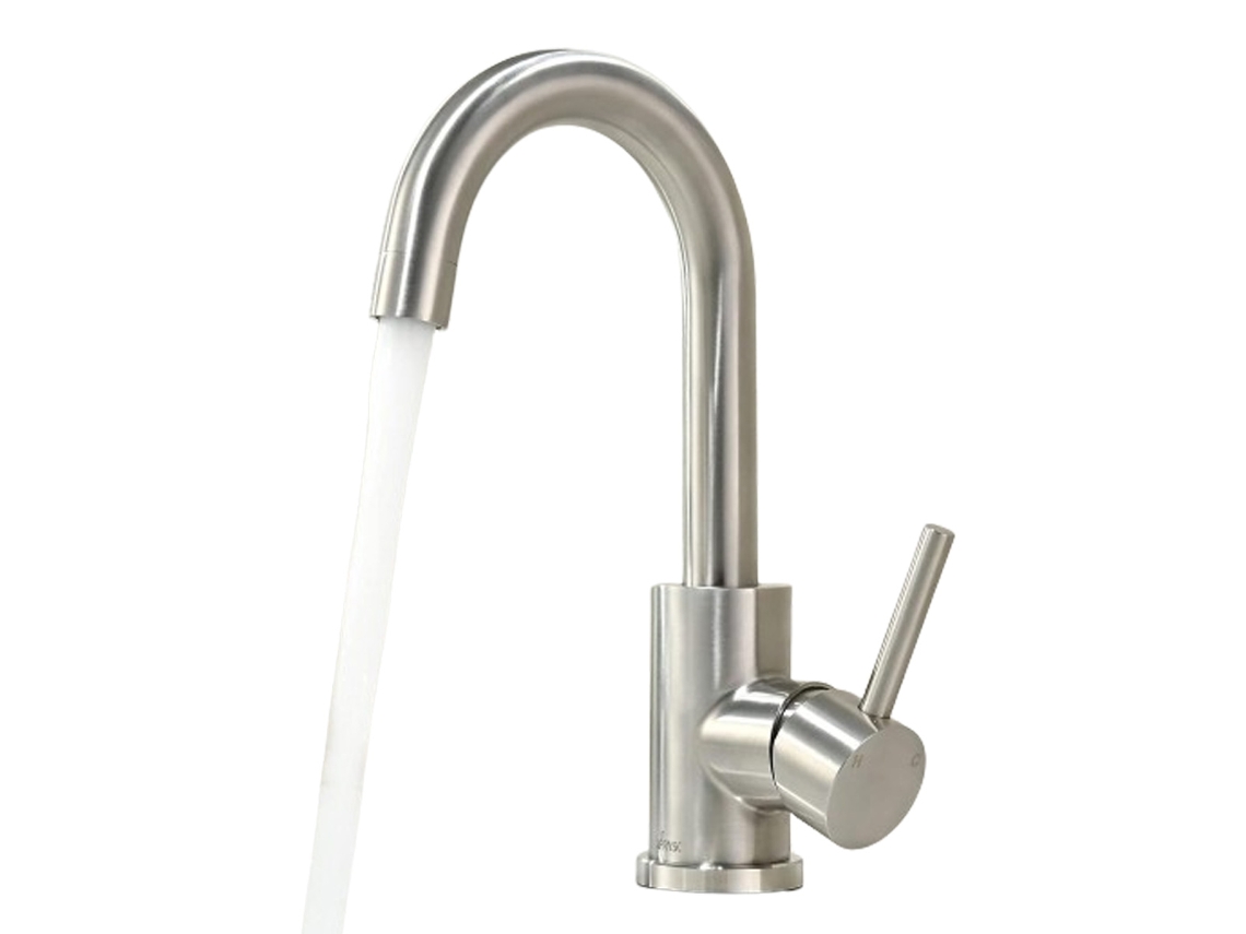 Adaptador Para Torneira, Banheiro/cozinha, Misturador De Alta Pressão Para Lavatório Com Conexão Para Água Fria/quente, Aço Inoxidável