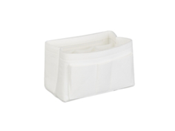 Organizador De Malas Relaxdays, Em Feltro, Com Vários Compartimentos, Divisória Removível, Tamanhos S A L, Branco