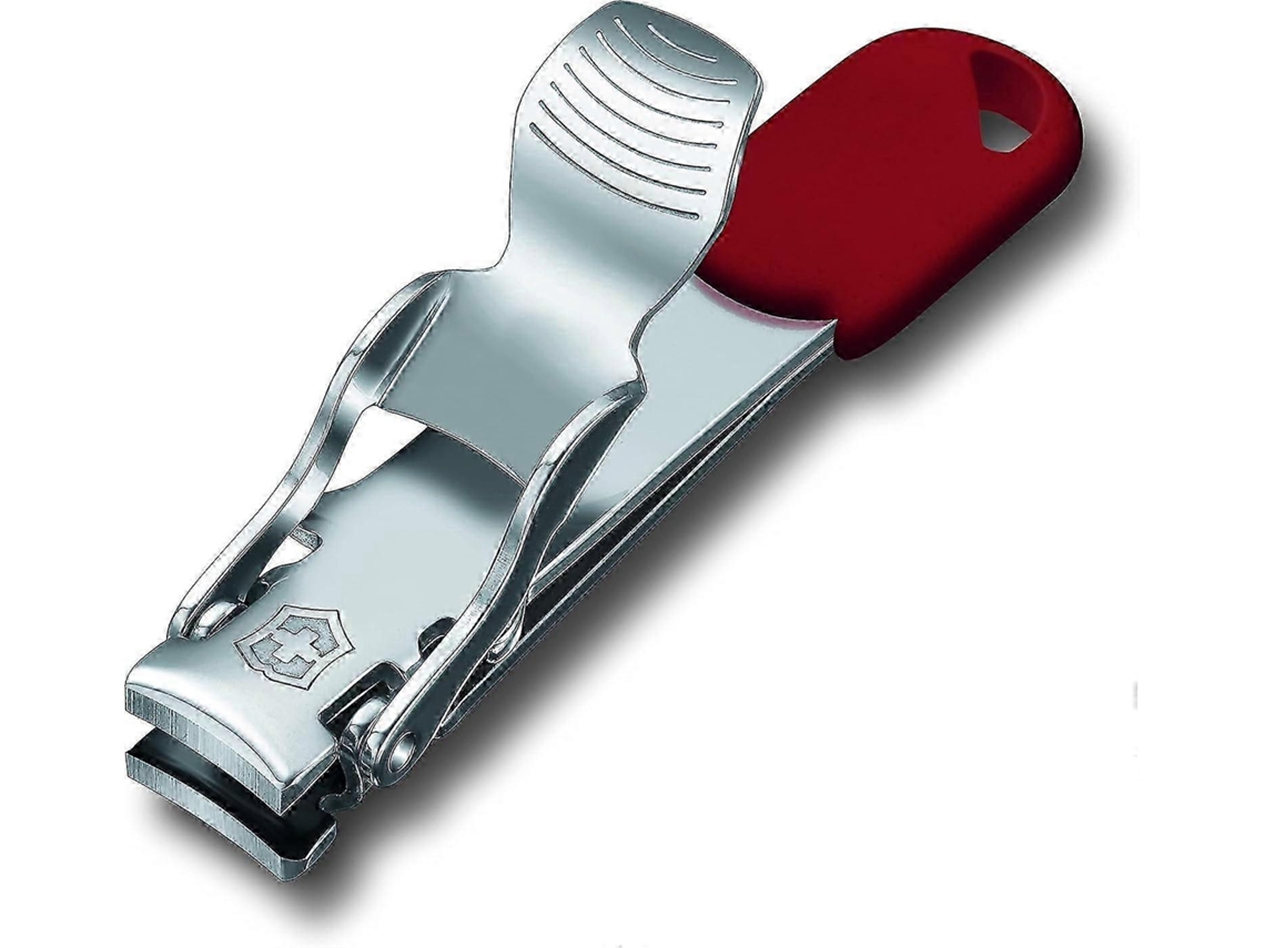 Tesoura De Unha 2 Em 1 De Aço Inoxidável Com Ilhós, Vermelha | Ferramentas De Precisão Para Cuidados Com As Unhas Db Slowmoose