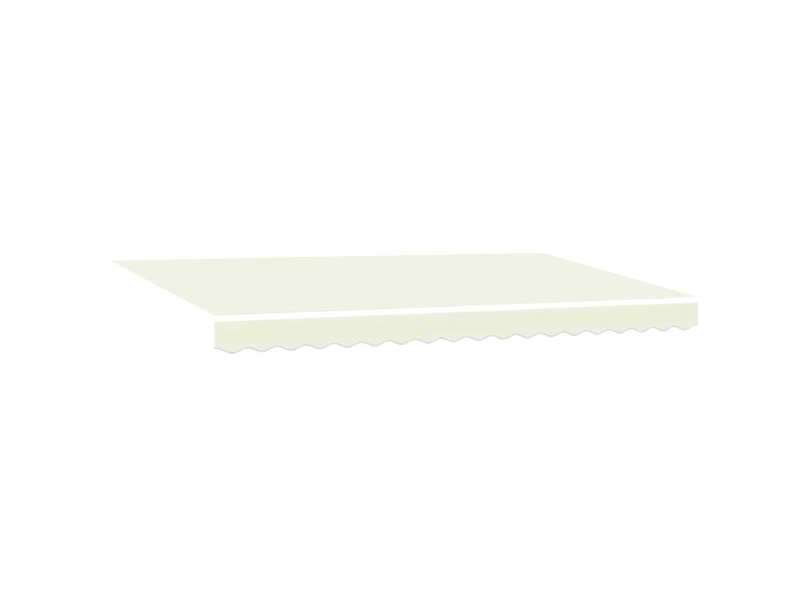 Conjunto 1 Toldo Retrátil Vidaxl Creme Tecido (400 X 200 Cm)