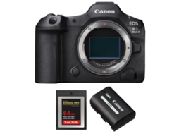 Eos R5 Mark Ii + 1 Sandisk 64gb Extreme Pro Cfexpress Type B + 1 Canon Lp e6p + Ebook “20 Dicas para Fotos Que Impressionam” CANON