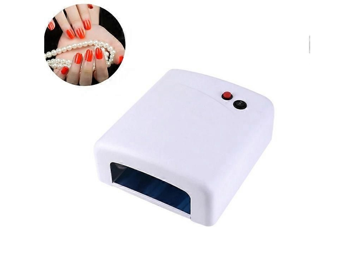 Lâmpada de Fototerapia Unhas 36w Uv Cozimento Esmalte para Unhas, Tipo Plug Ue: Plugue Ue GOKOCO (rosa)