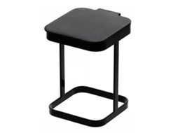 Lixo de Mesa Mini de Ferro com Tampa para Cozinha Sala de Estar Preto