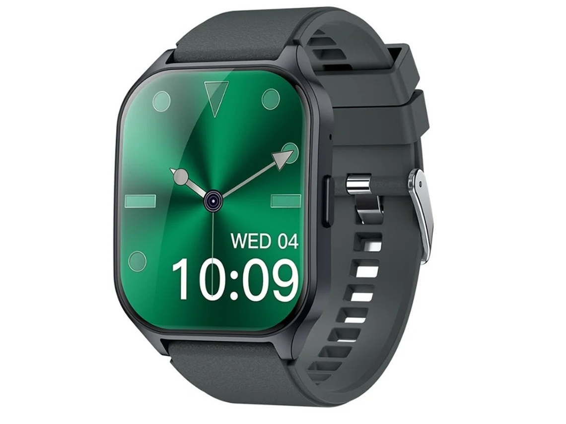 Smartwatch com display AMOLED curvo, chamadas Bluetooth, monitoramento de frequência cardíaca, pressão arterial, oxigênio no sangue e sono com BestVite