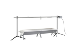 Barbecue Grill And Tray, Barbecue Grills And Trays Vidaxl Prateado Aço Inoxidável (207 X 45 X 83 Cm)