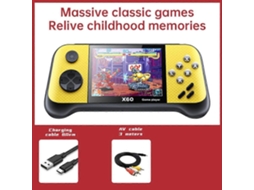Console de Jogos Portátil GOKOCO com 3,5 polegadas, mais de 6000 jogos e suporte para expansão com cartão Tf