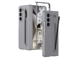 Capa Para Samsung Galaxy Z Fold 6 Ecrã Dobradiça Caneta Stylus Cinzento Czhhmart