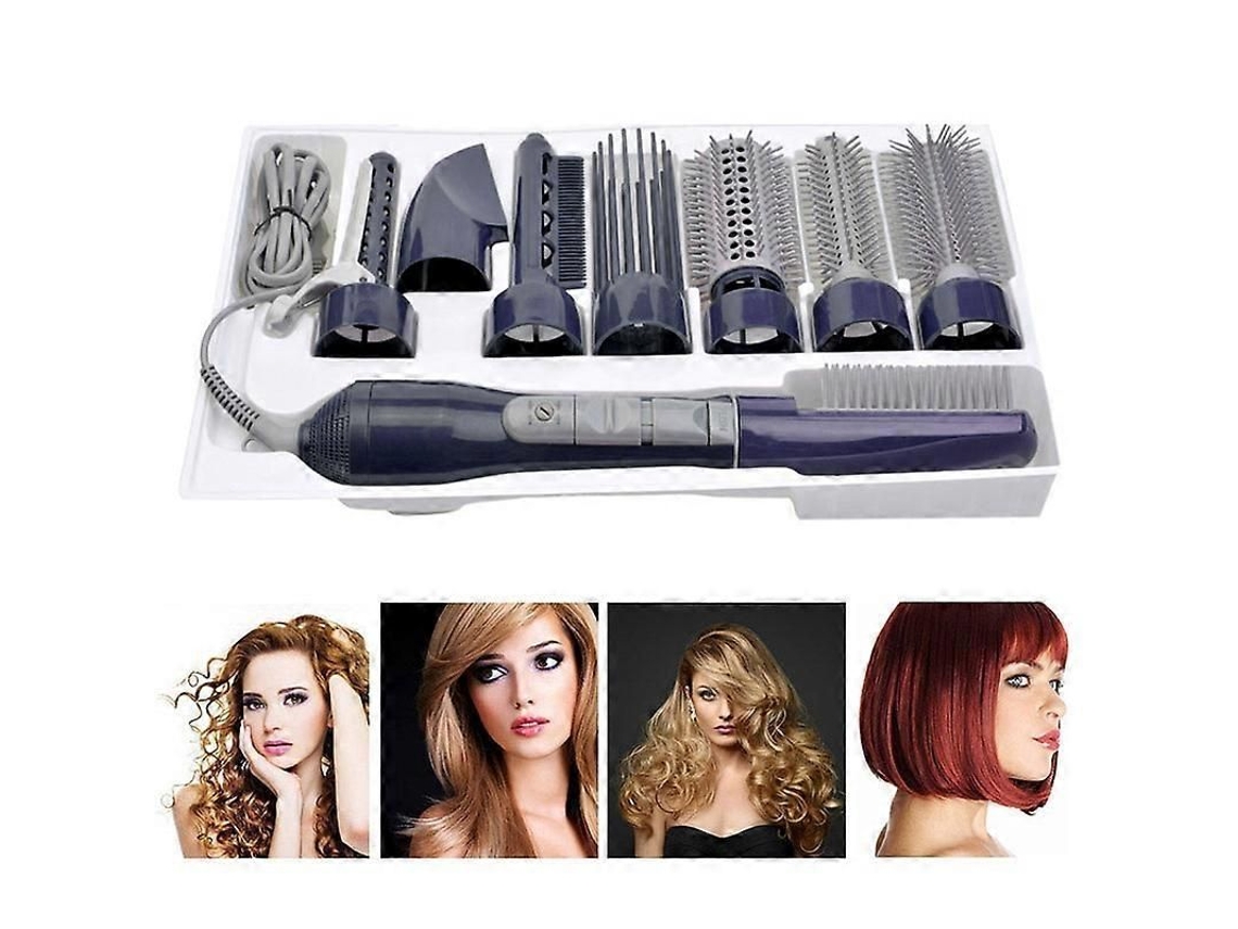 Secador de Cabelo Profissional 8 em 1 com Modelador de Cachos. TAISHENGDA