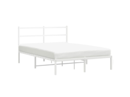 Bed Frame, Bed Frames Vidaxl Branco Aço (135 X 190 Cm)