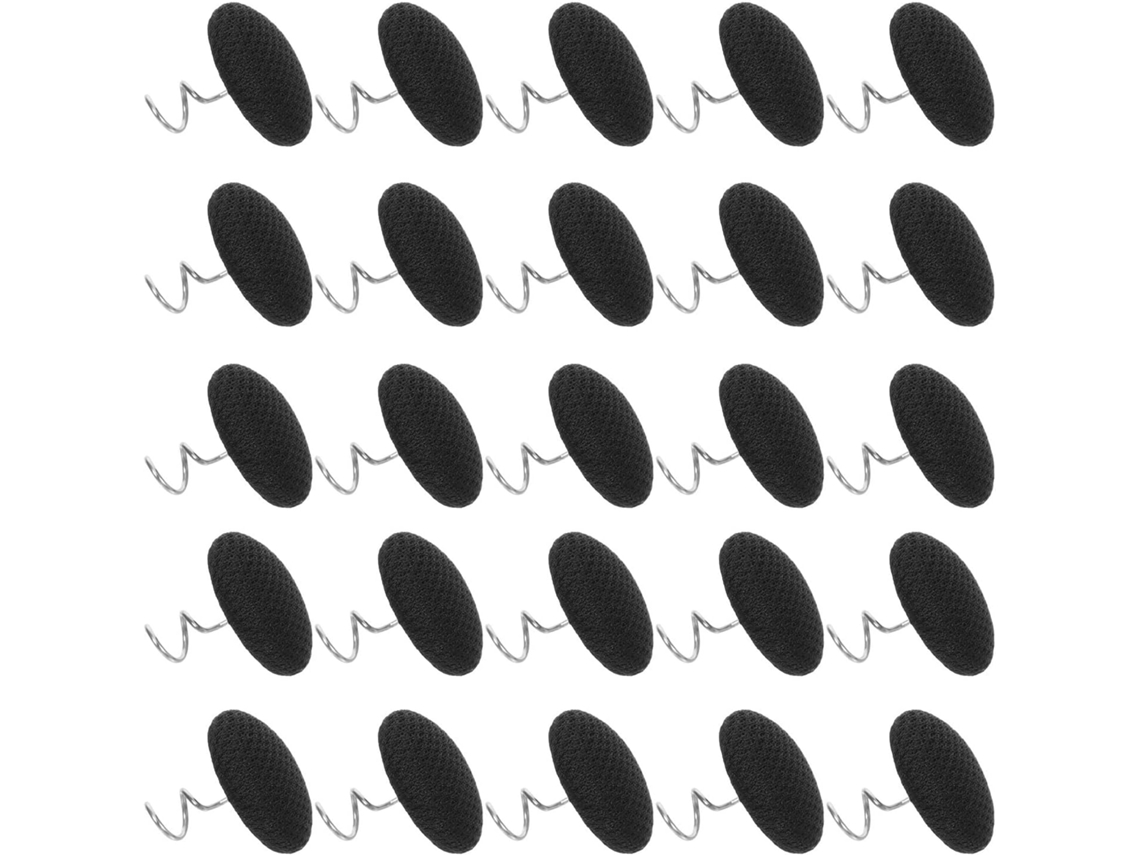 Pinos Giratórios Toddmomy Para Saias De Cama E Capas Móveis, 30 Peças Em Aço Inoxidável, Design Espiral Preto, Fácil