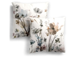Capinha de Travesseiro Nova Line floral, decorativa, quadrada, para sofá, quarto, carro